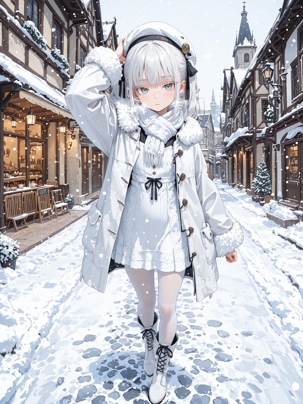 エレーナの冬コーデ