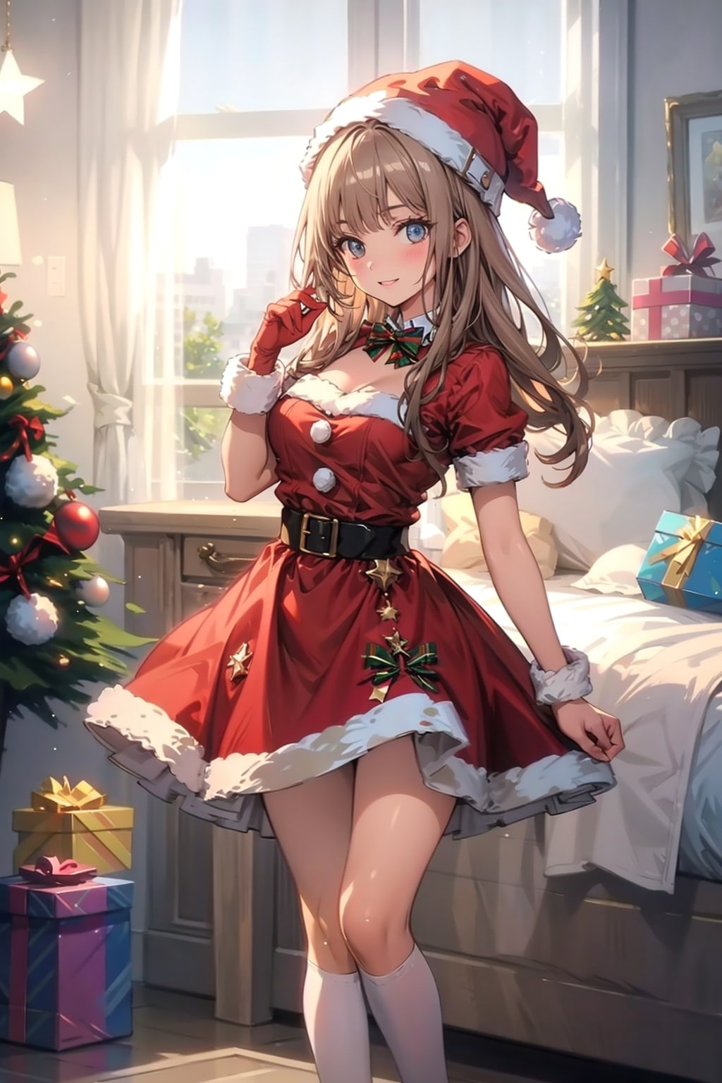 サンタコスの美少女