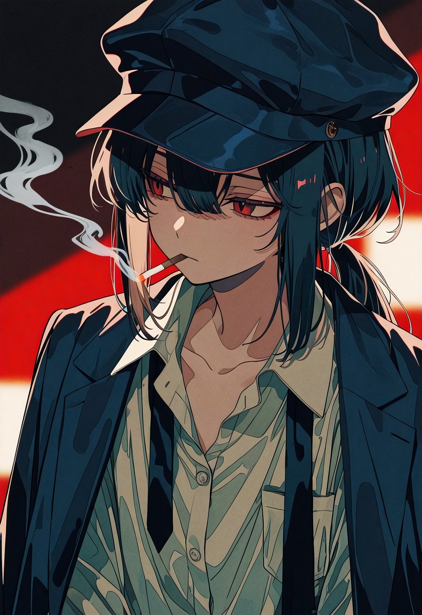 喫煙 | の人気AIイラスト・グラビア