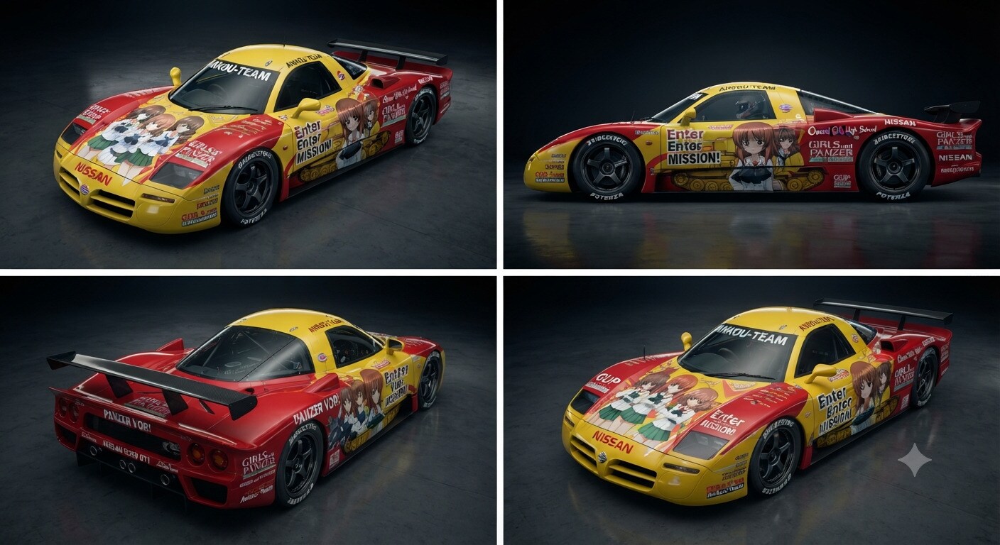ガルパン痛車R390GT1 | の人気AIイラスト・グラビア