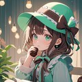 チョコミントの帽子ちゃん 2枚目