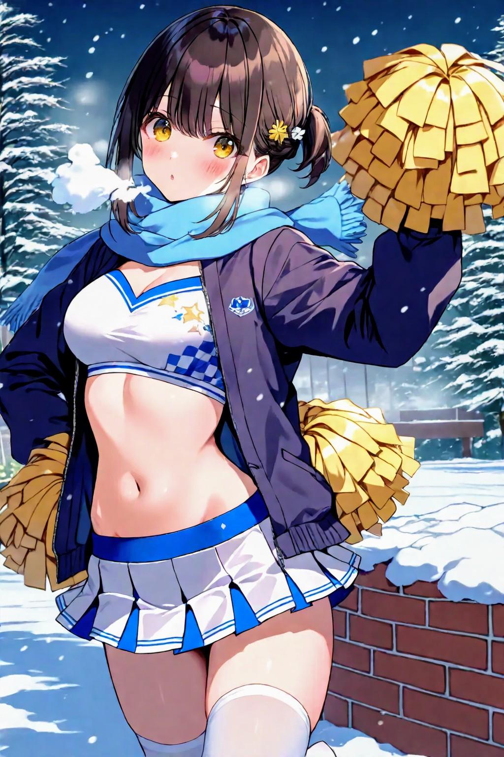大好き❤️チアガール39 〜雪が降るチア〜