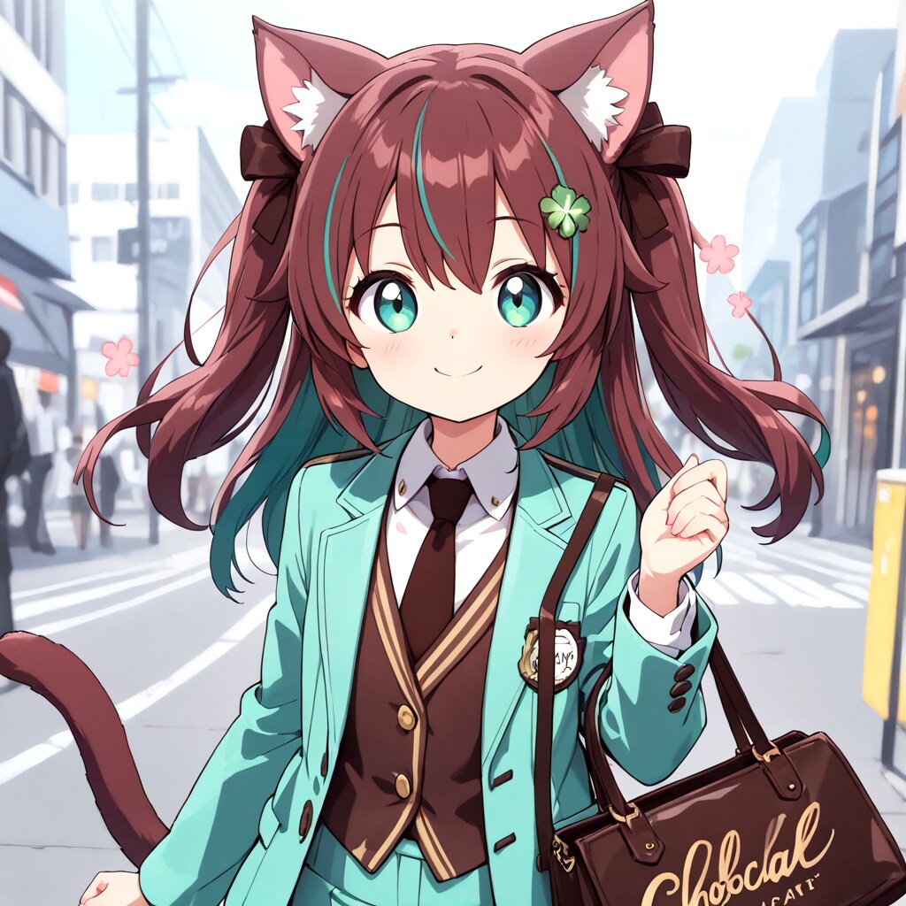 スーツでチョコミント♡ | の人気AIイラスト・グラビア