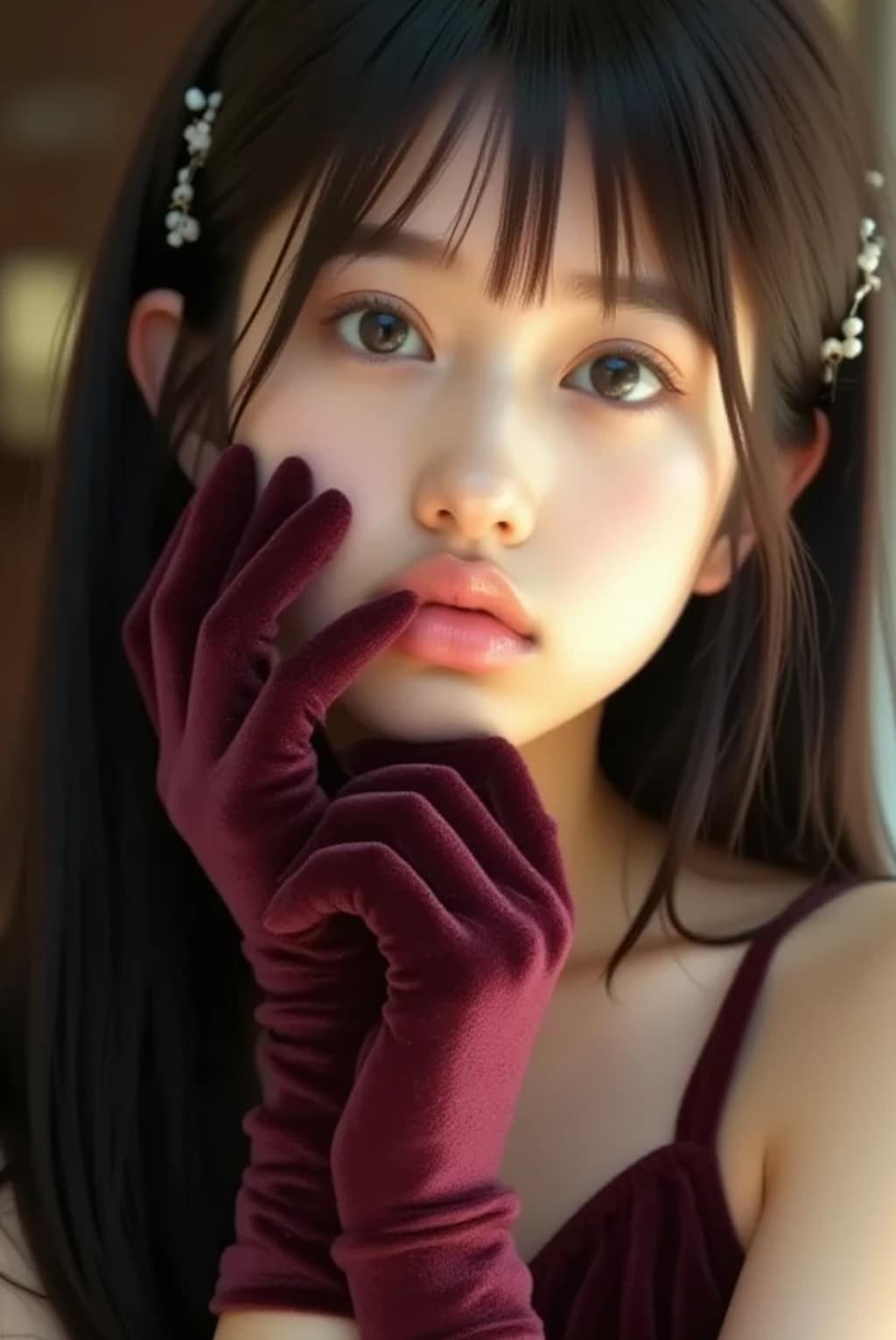 ベルベットの手袋