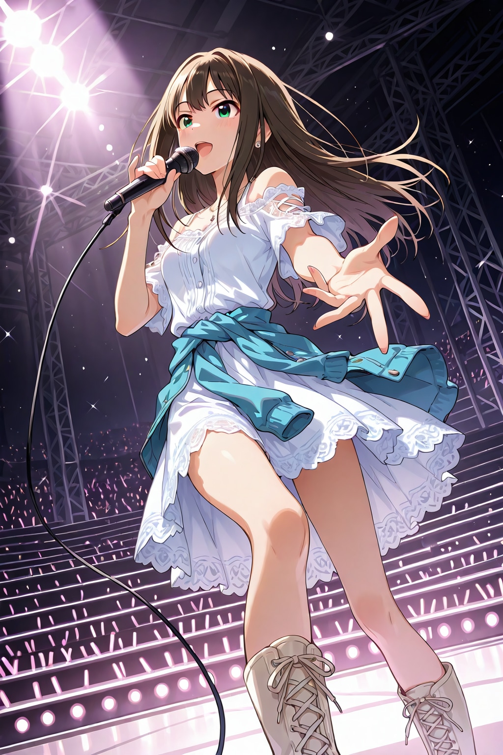 【コンサート】渋谷凛ちゃん　#BONSAI 新作衣装　ーパステルカラーイメージー | の人気AIイラスト・グラビア