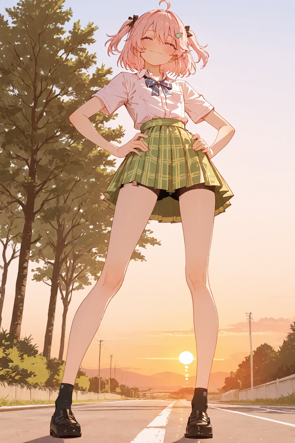 夕暮れ