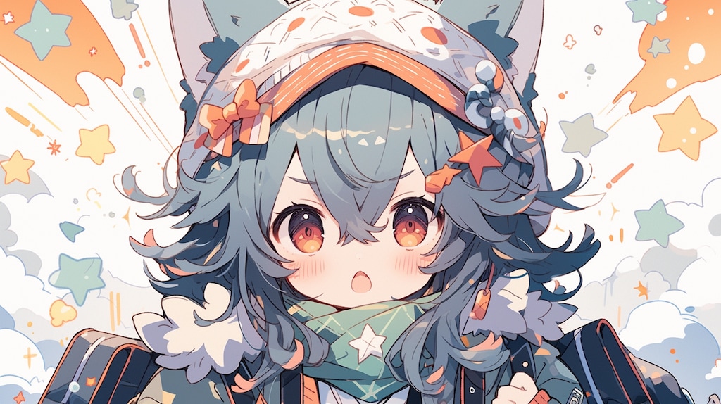 星空を旅する猫耳の少女