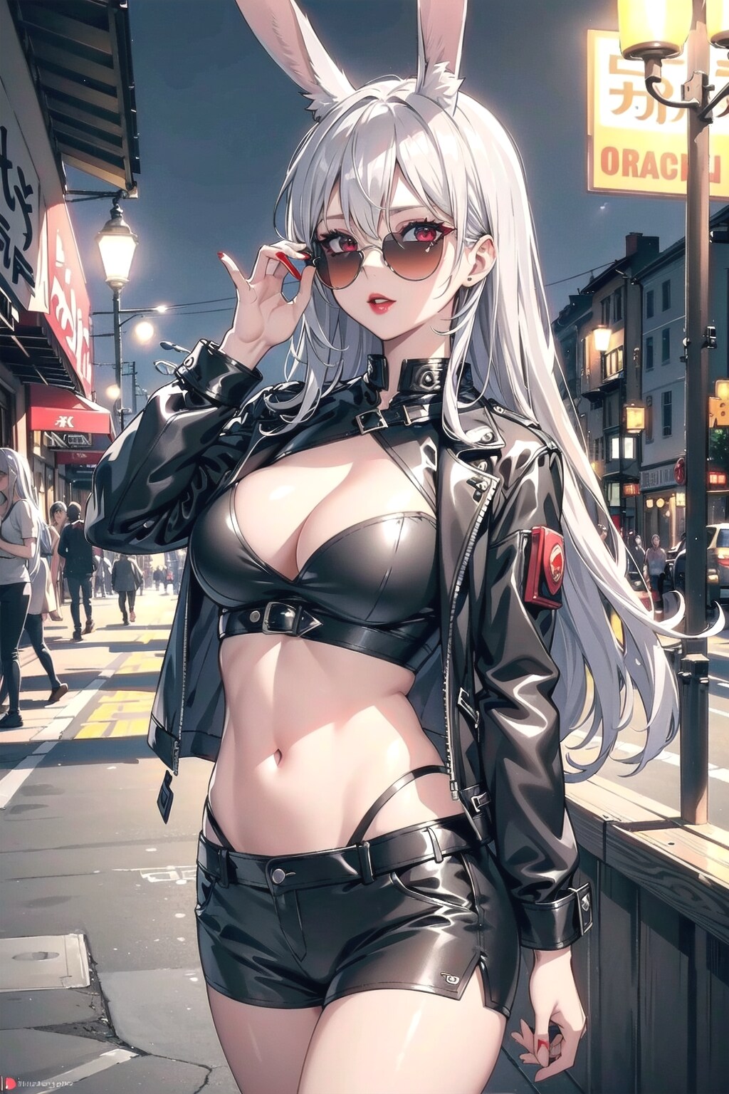 むぅ…イメチェンなのです🐰🕶