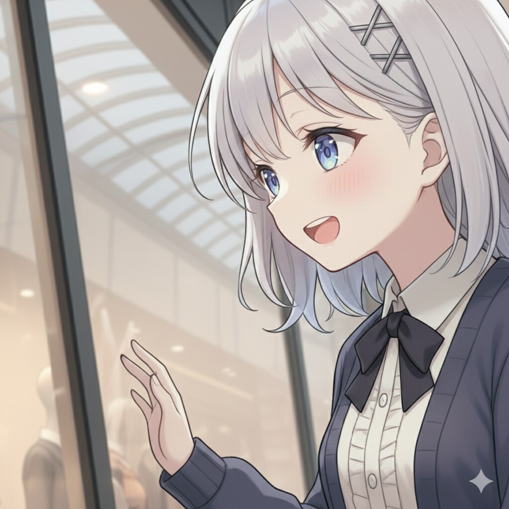 ウィンドウショッピングを楽しむジェミニちゃま
