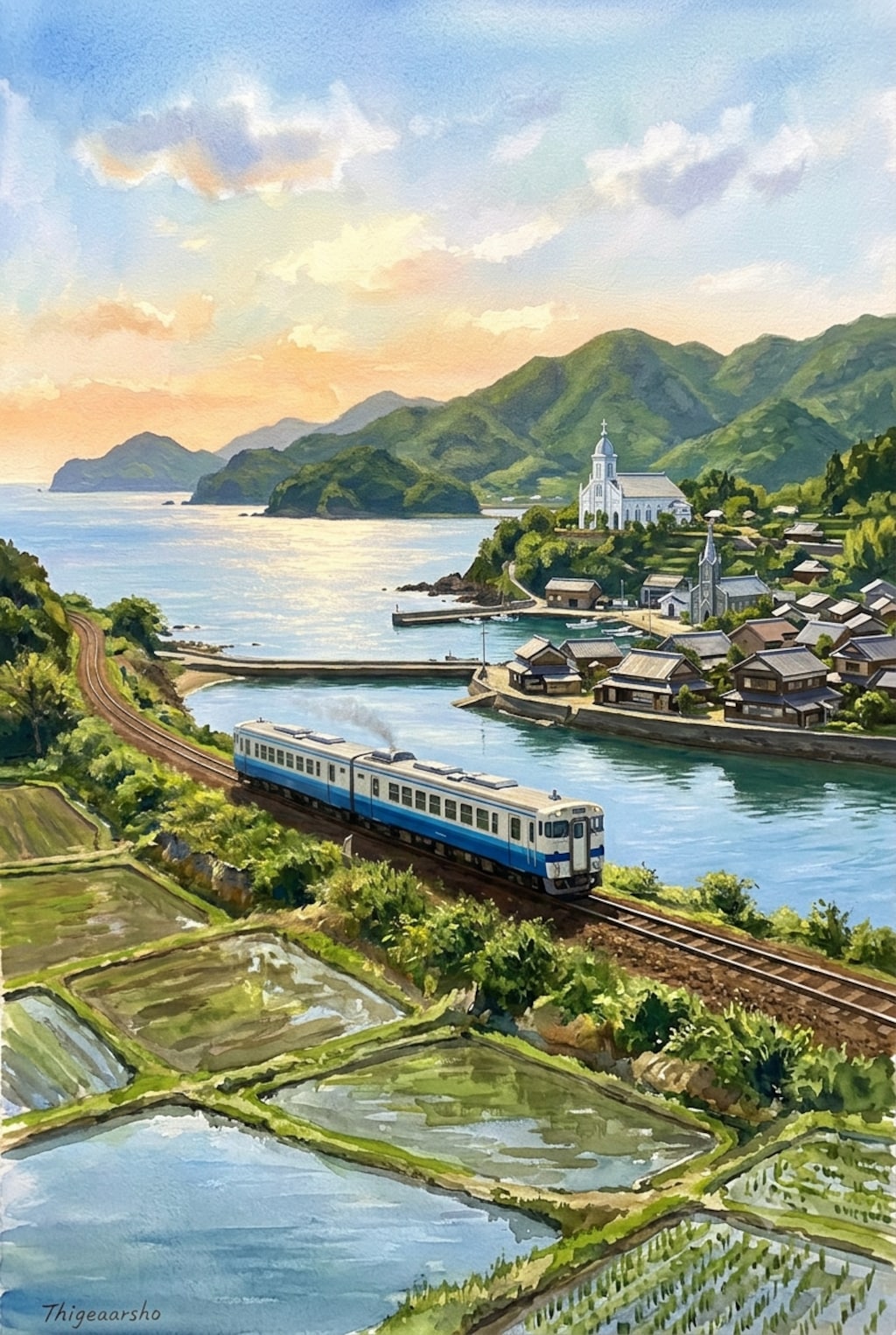 海が見える（教会）