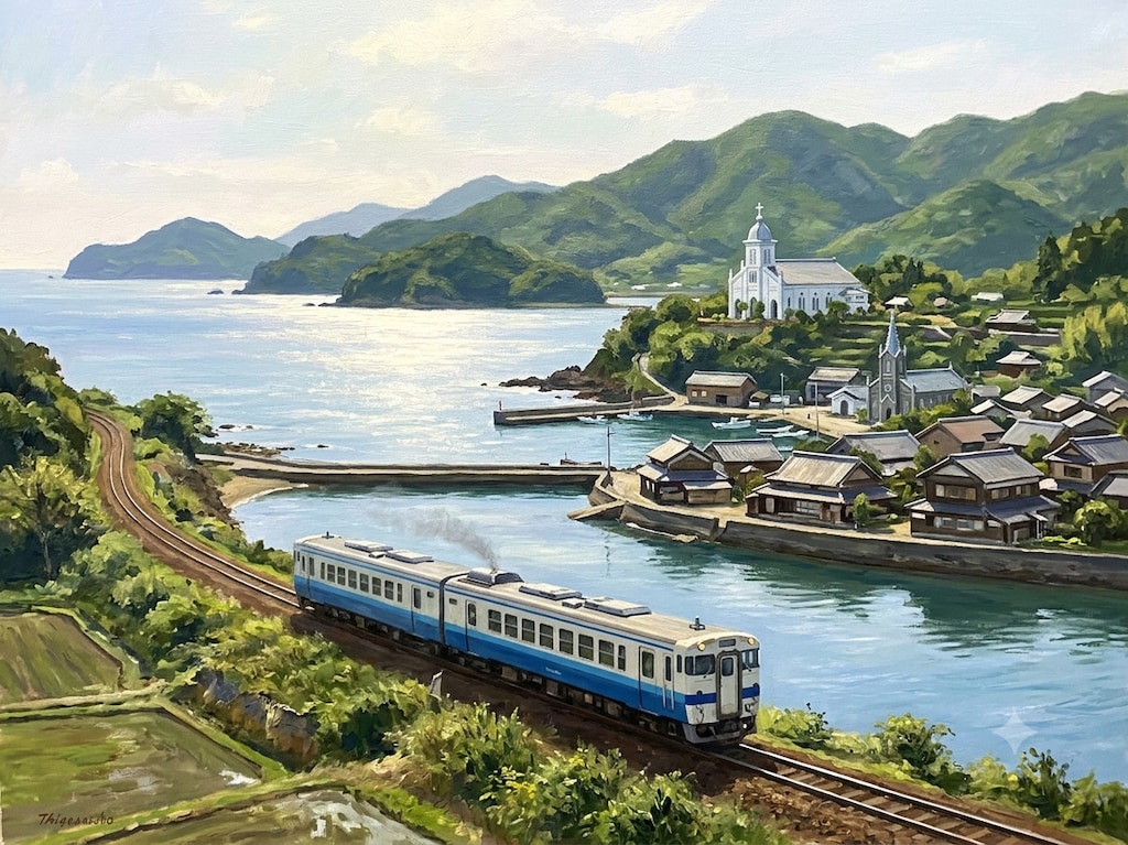 海が見える（教会）