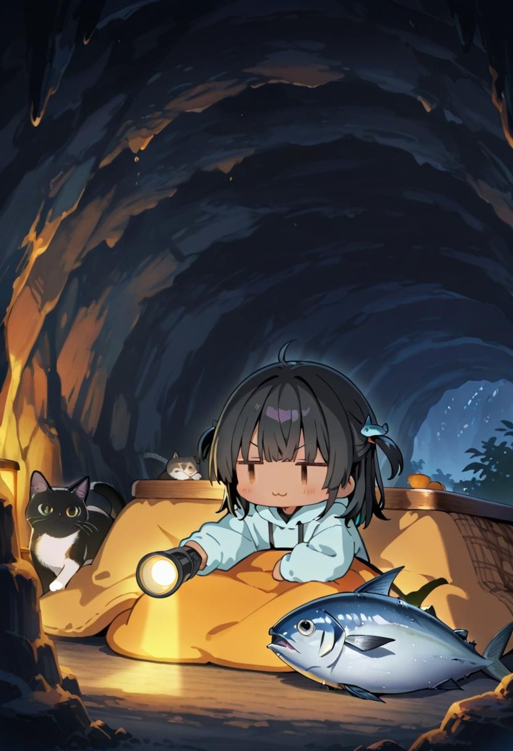 こたつとネコとこなつとツナ