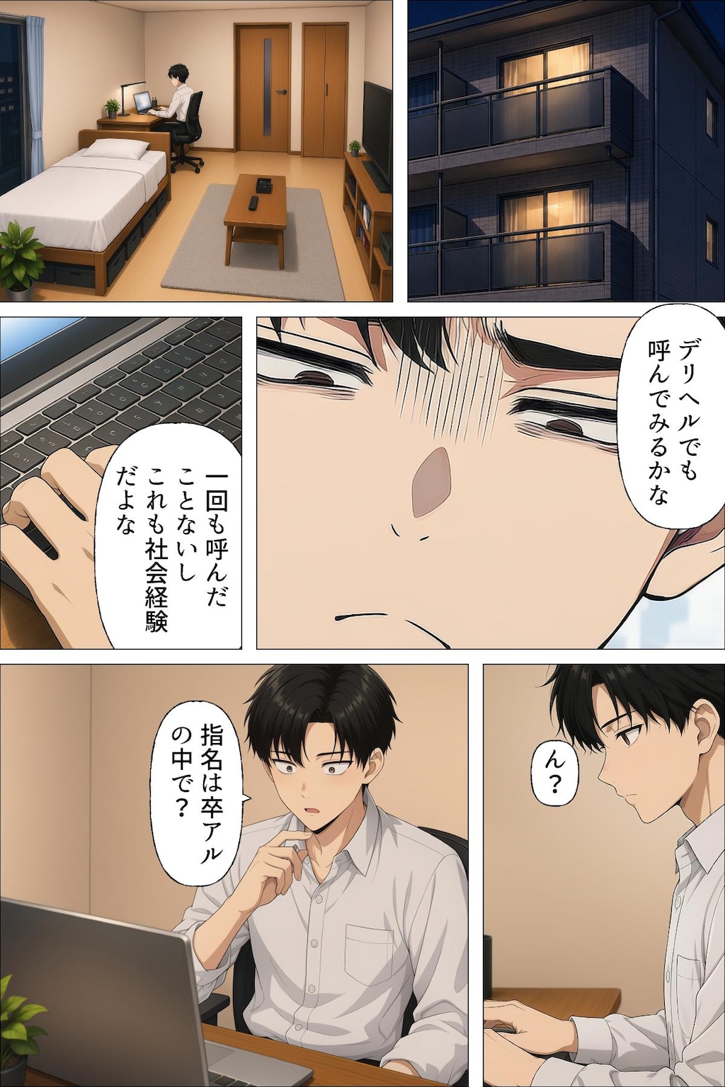 【漫画】指名は卒アルの中で 卒業アルバムに載っている元同級生しか
