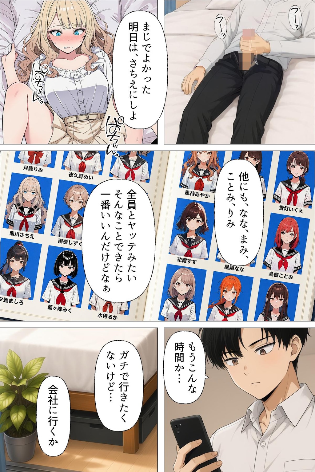 【漫画】指名は卒アルの中で 卒業アルバムに載っている元同級生しか