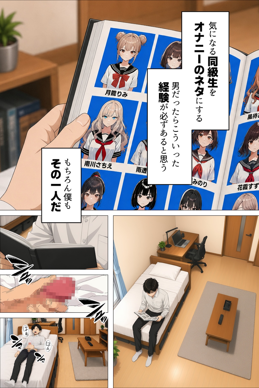 【漫画】指名は卒アルの中で 卒業アルバムに載っている元同級生しか