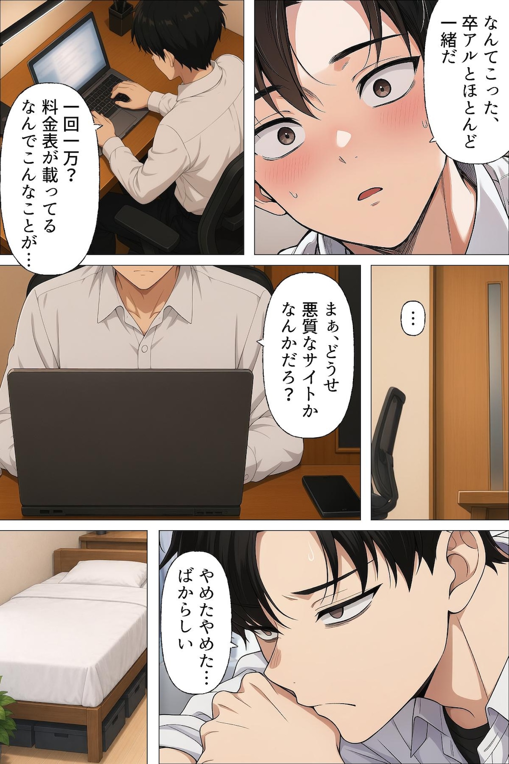 【漫画】指名は卒アルの中で 卒業アルバムに載っている元同級生しか