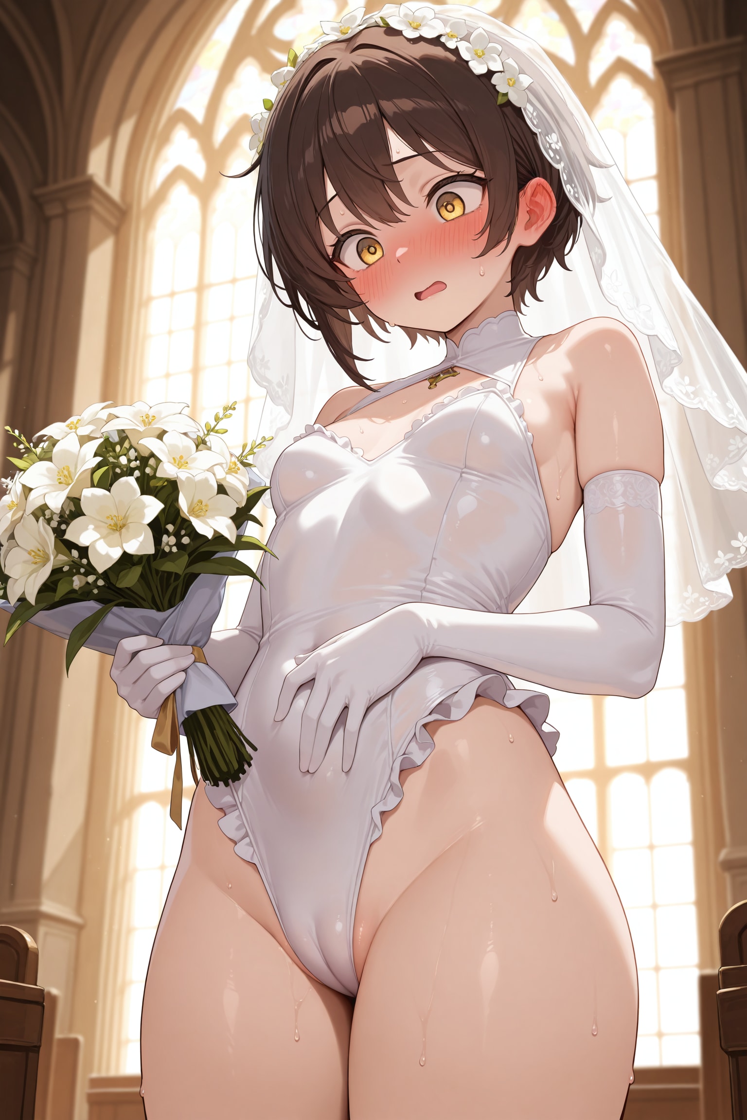 ウエディングドレスの突然変異