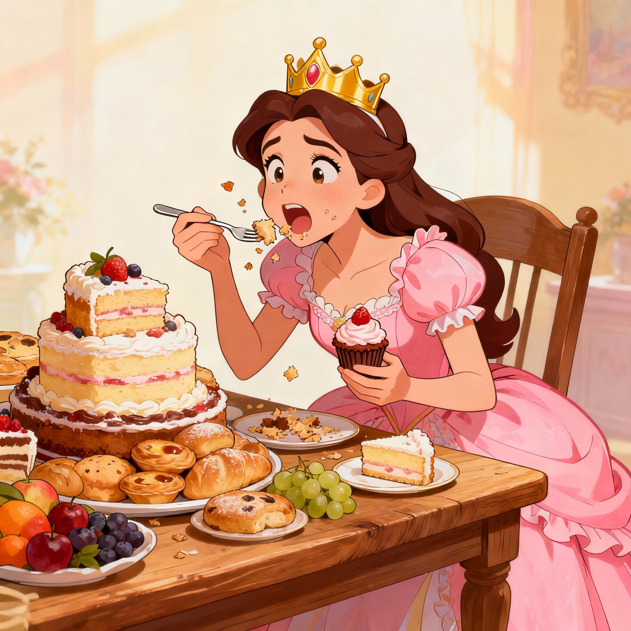 腹ペコプリンセス | の人気AIイラスト・グラビア