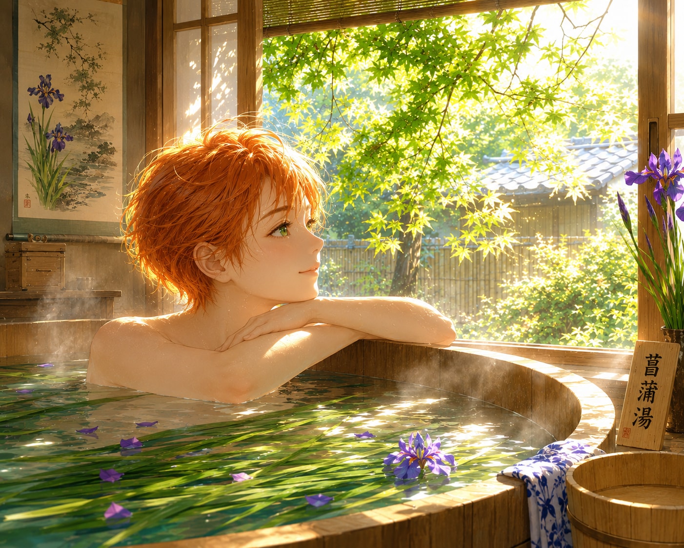５月の朝風呂