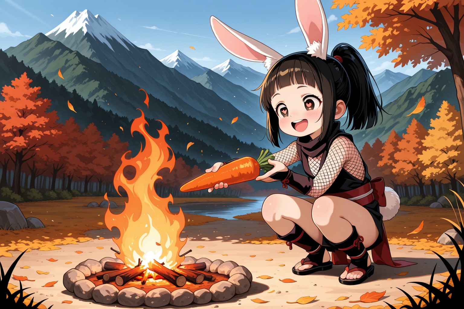 人参焼く忍者君（謎 | の人気AIイラスト・グラビア