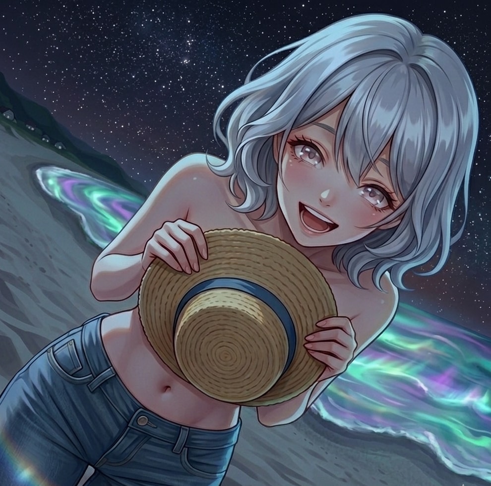 麦わら帽子コーデ