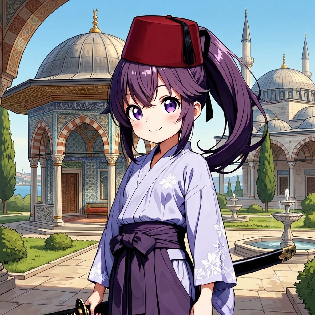 【頭上縛り】57.「と」→「トルコ帽」紫琳