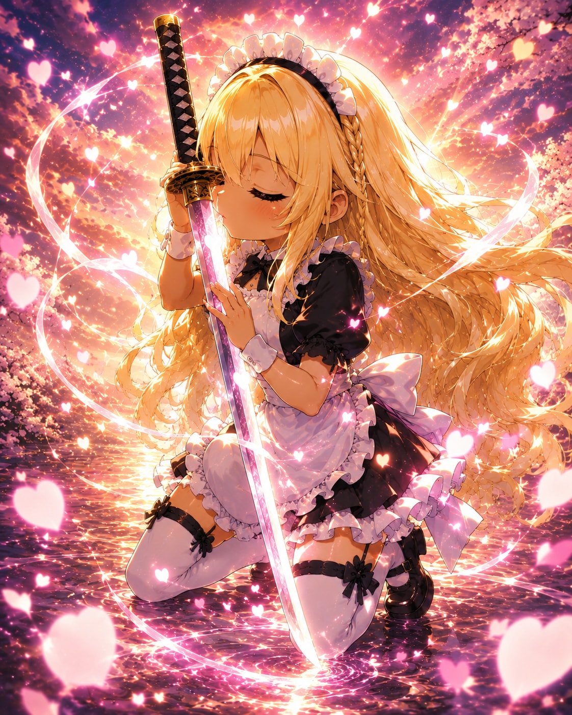 口づけた Glory of Love 繋ぐ絆、瞳の奥に 解き放つ 無数の愛  抱きしめた剣の声 響き届け