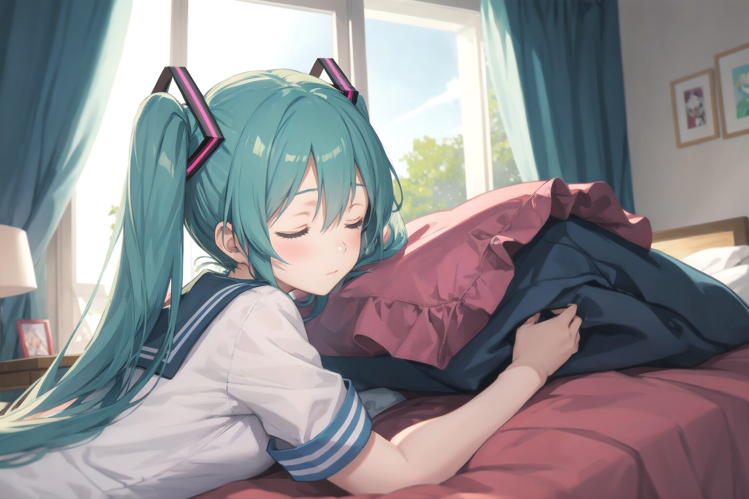 ミクさん昼寝中
