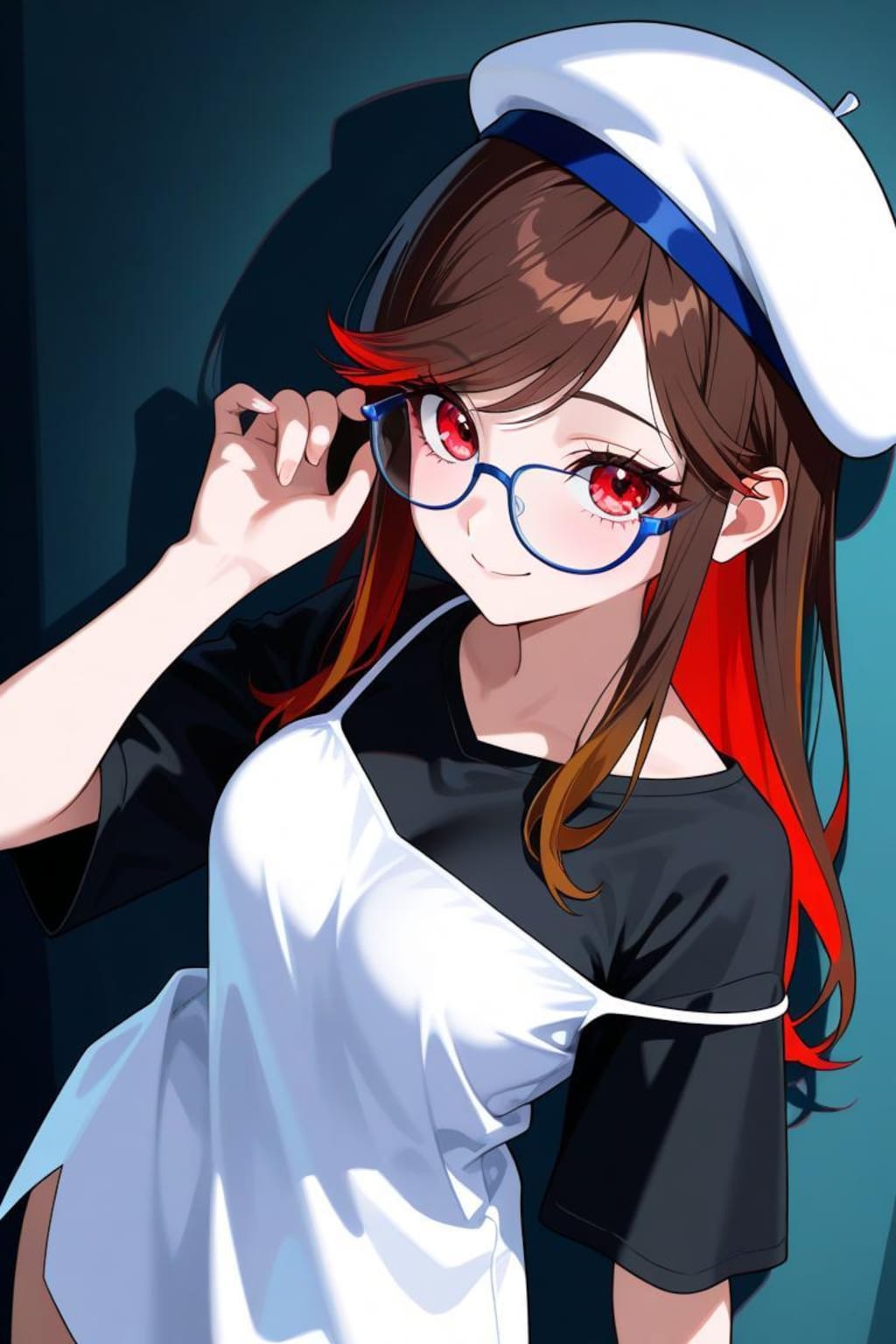 メガネの奥の濡れた瞳