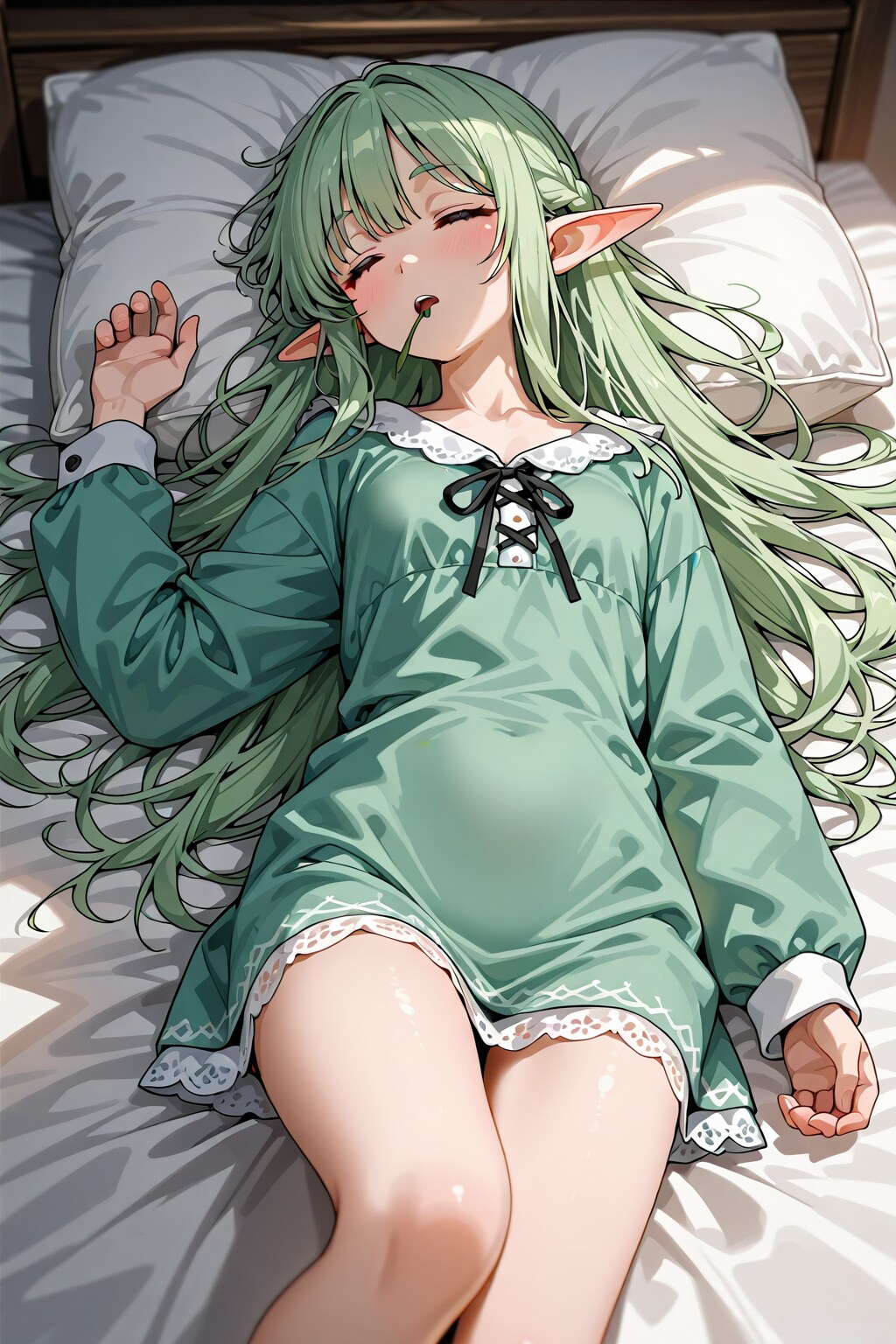 睡眠エルフ | の人気AIイラスト・グラビア