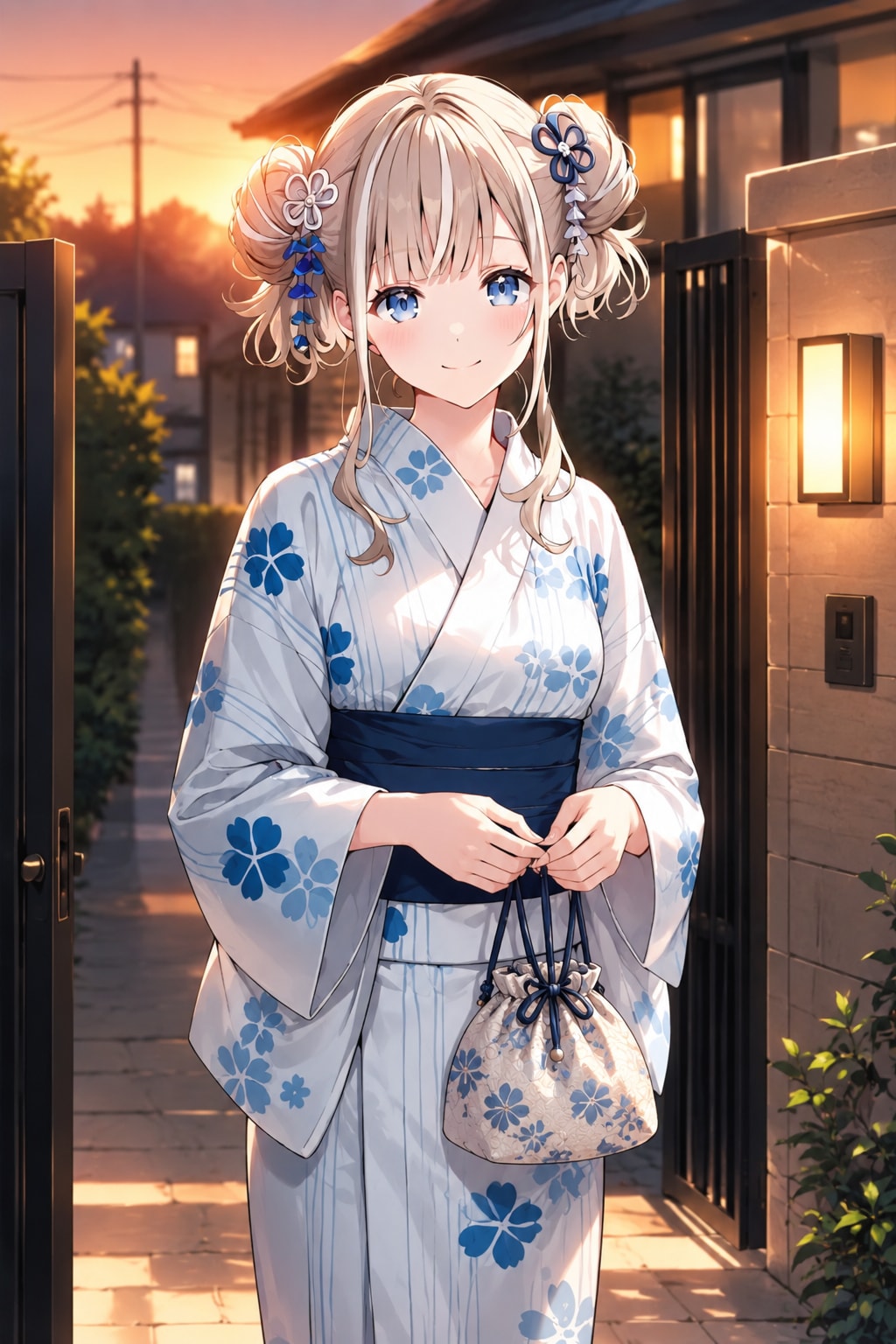 お待たせ　ど…どうかな？　#LILAC de お祭りデート