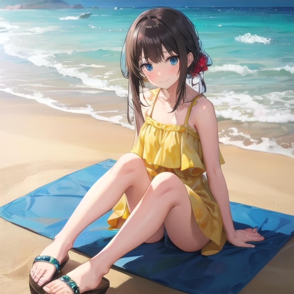 黄色い水着