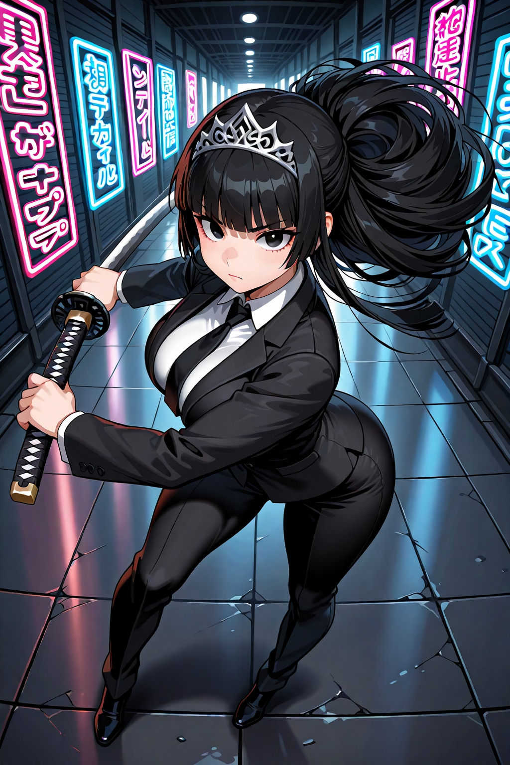 刀と姫騎士と黒服