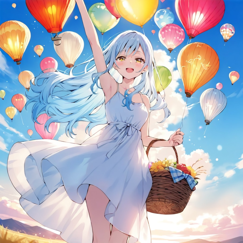 気球に乗って | の人気AIイラスト・グラビア