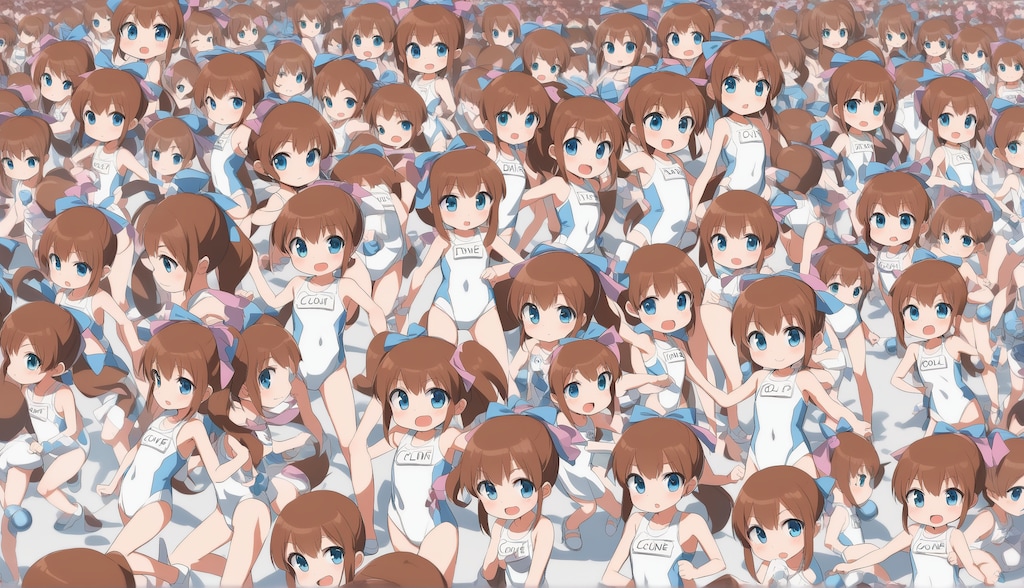 水着ロールちゃん完全増殖