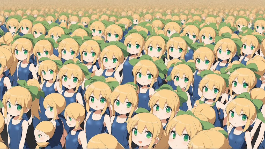 水着ロールちゃん完全増殖