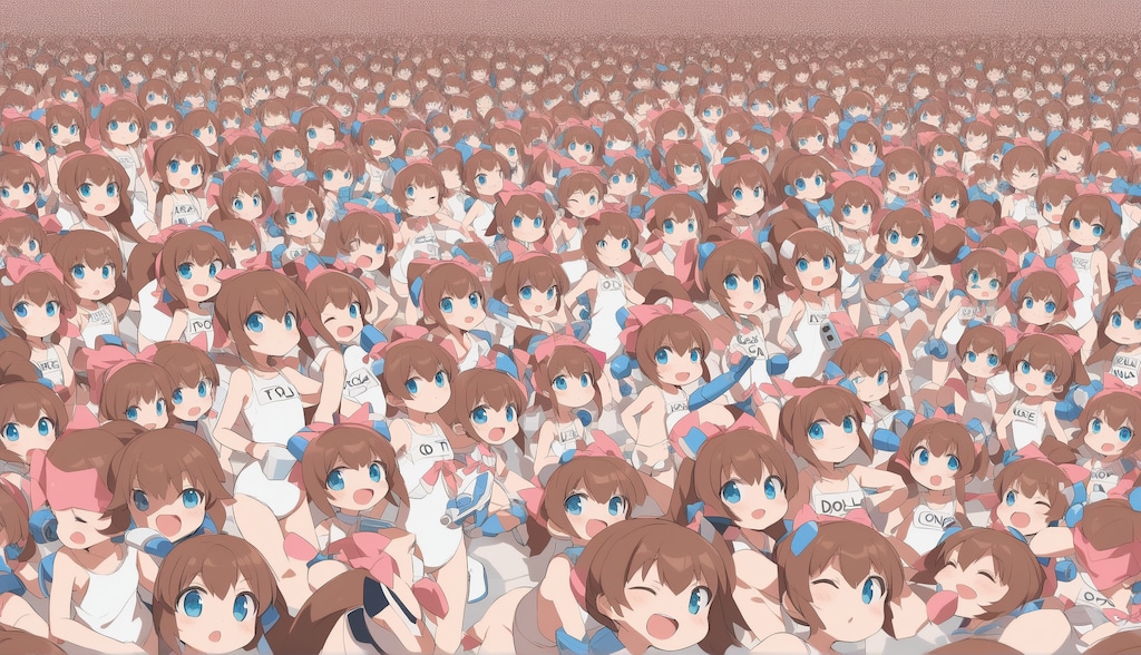 水着ロールちゃん完全増殖