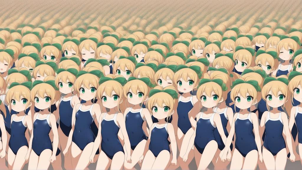 水着ロールちゃん完全増殖