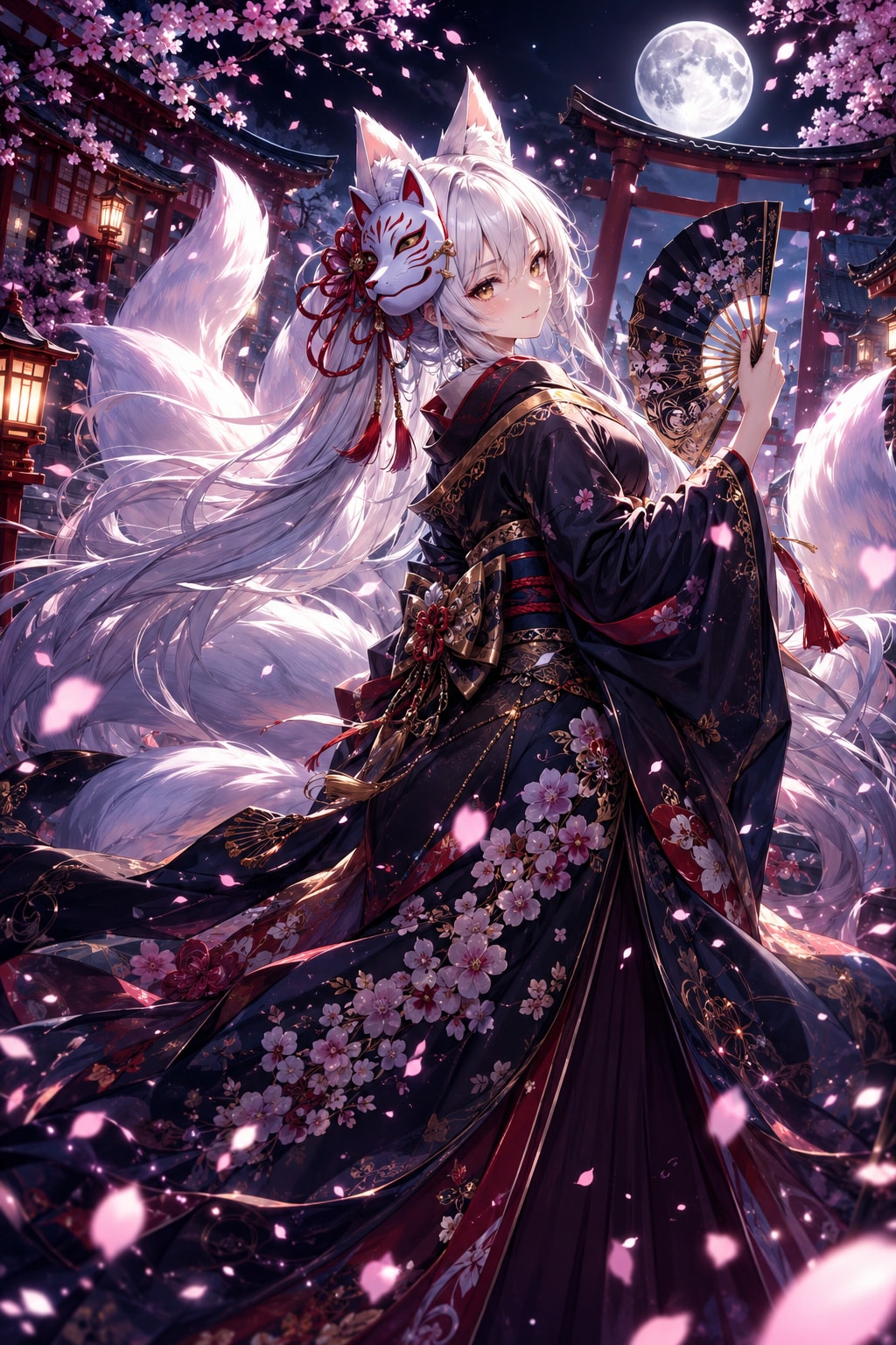 狐女子　黒巫女