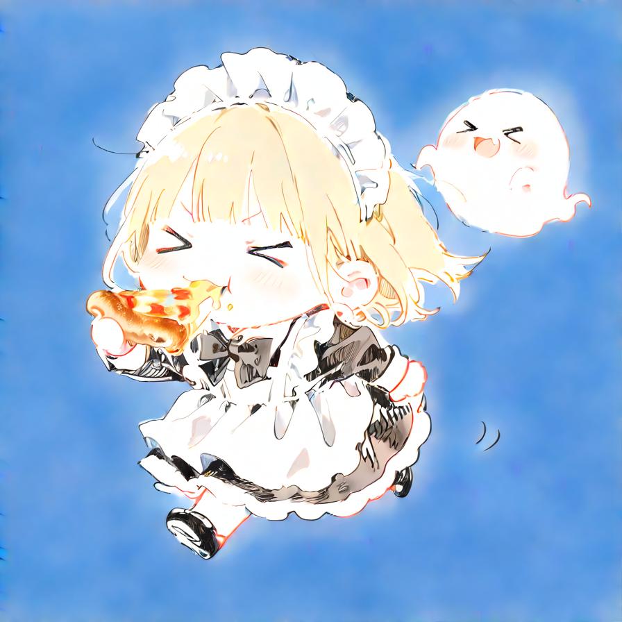 スキマ時間にプチ生成 オブ おピッツァメイドちゃん🍕👻 | の人気AIイラスト・グラビア