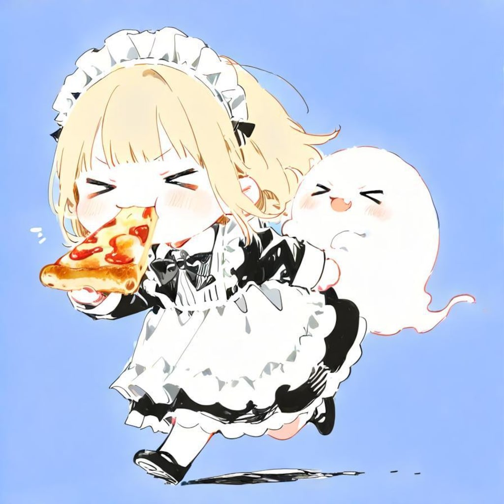 スキマ時間にプチ生成 オブ おピッツァメイドちゃん🍕👻