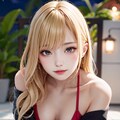 金髪赤ビキニ 3枚目