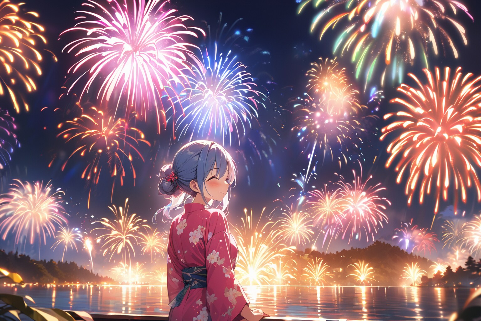 花火に包まれて