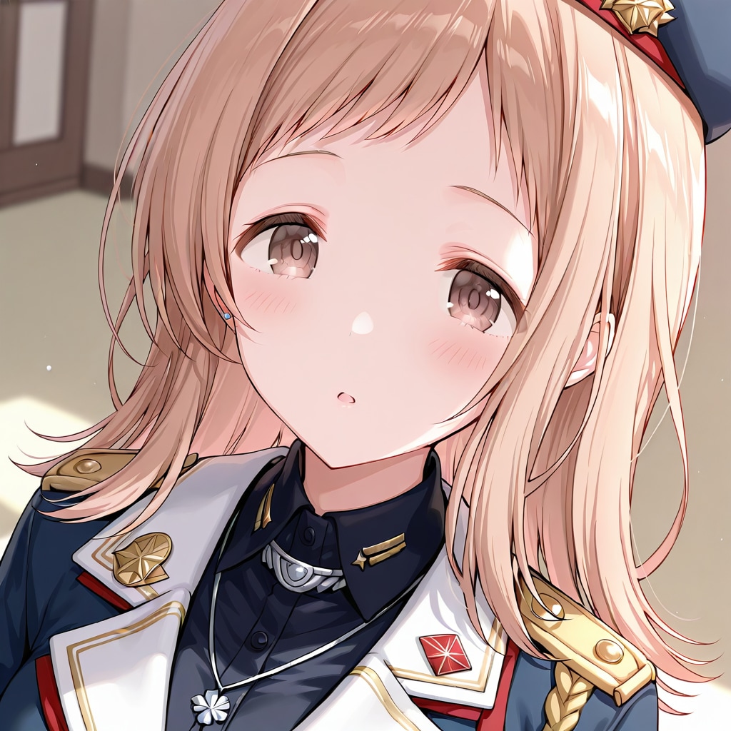 軍服姿の櫻木真乃