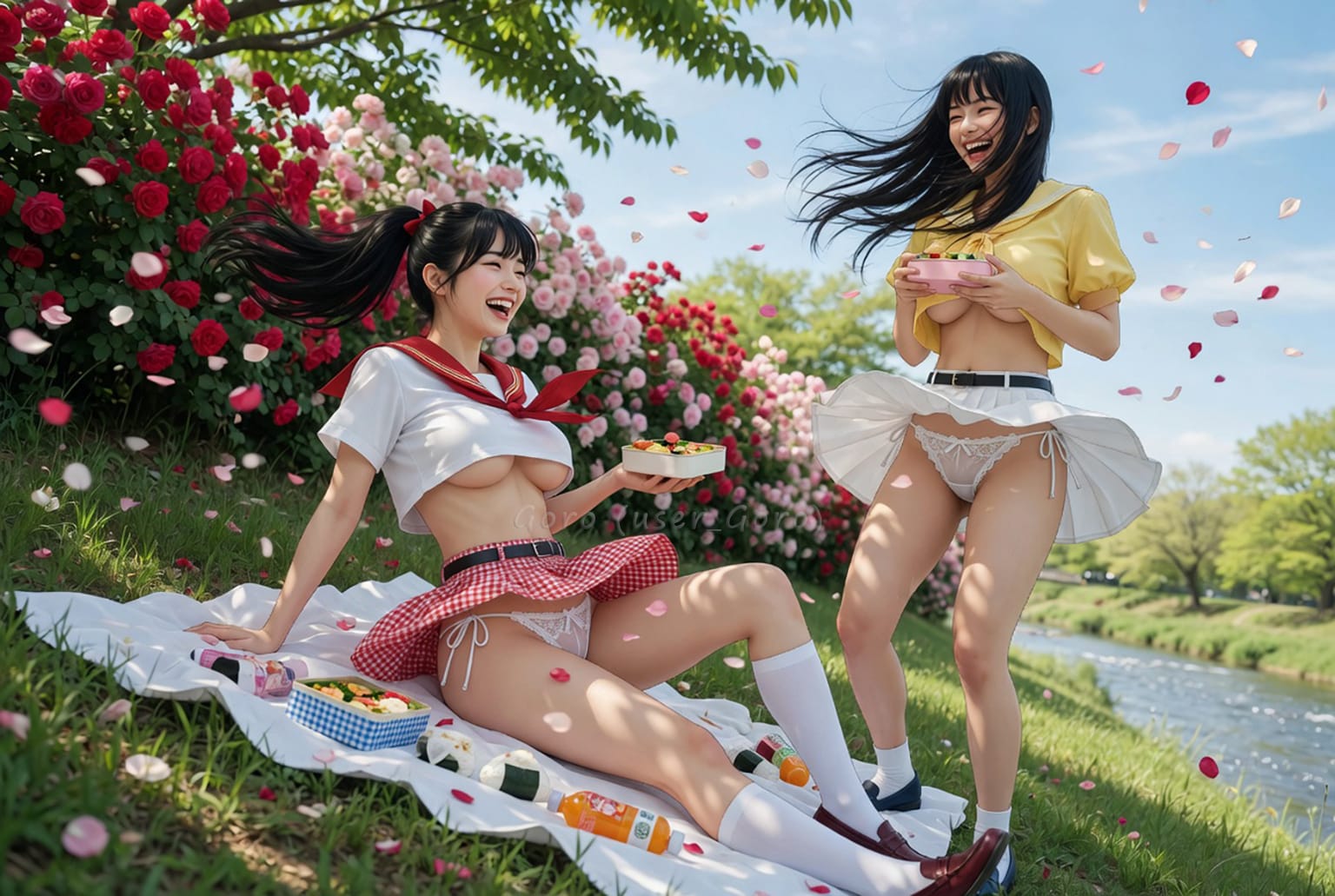 薔薇の舞うピクニック