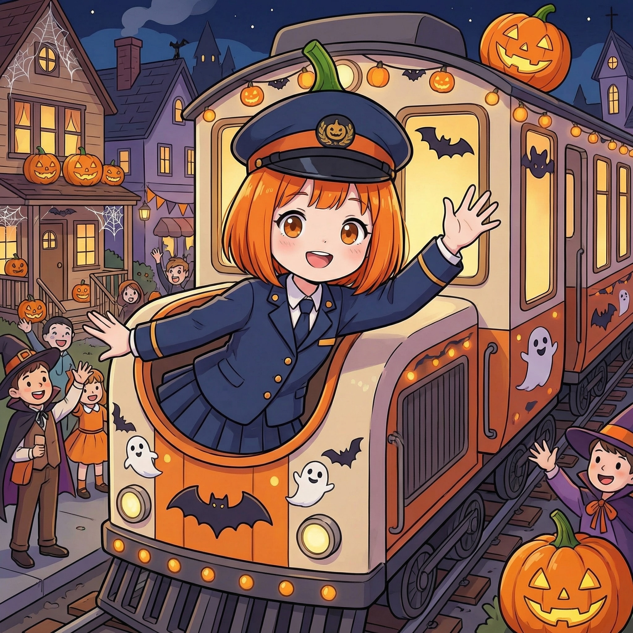 クランとフロルの列車の旅 | の人気AIイラスト・グラビア