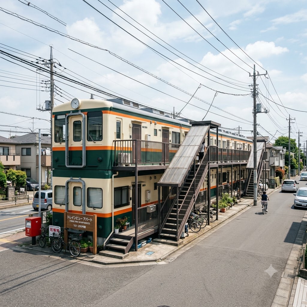 電車アパート