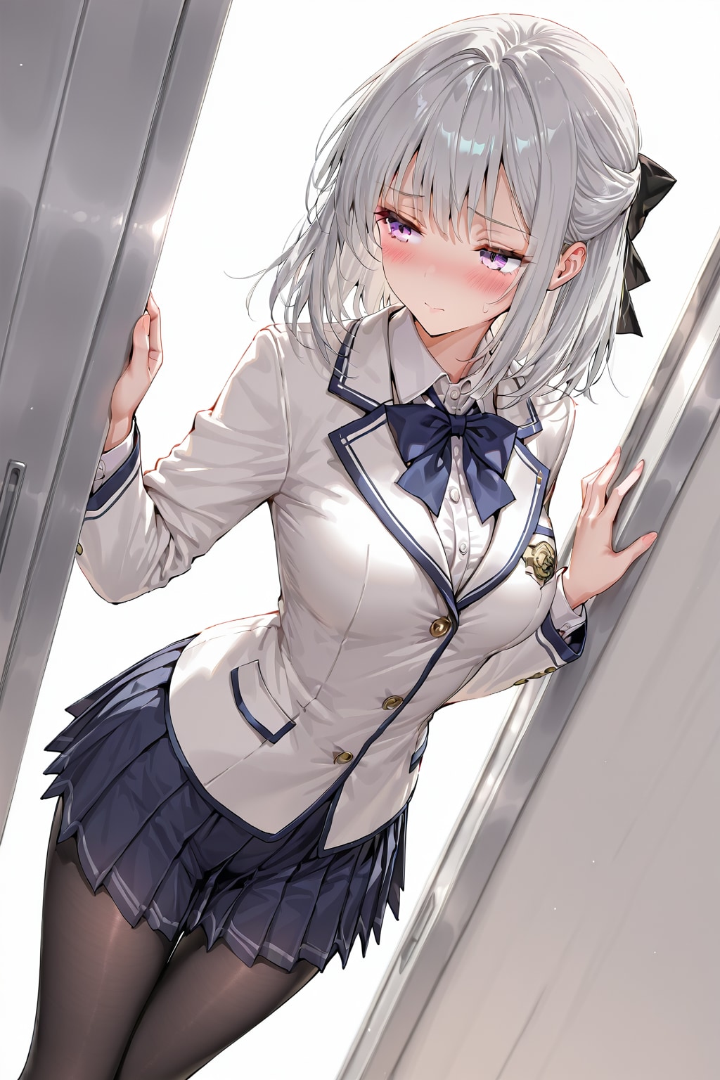 (1326)銀髪ちゃんブレザー