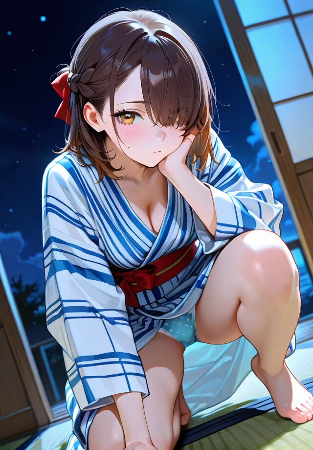 ちょっと不機嫌な浴衣彼女