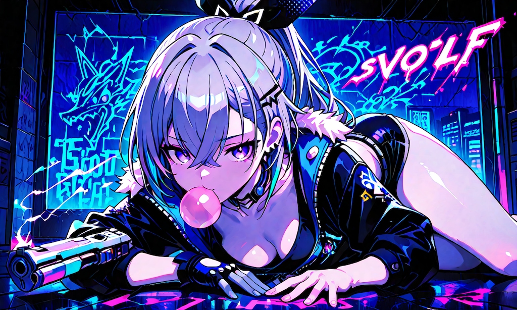 銀狼:SilverWolf（ネオン）（横追加）